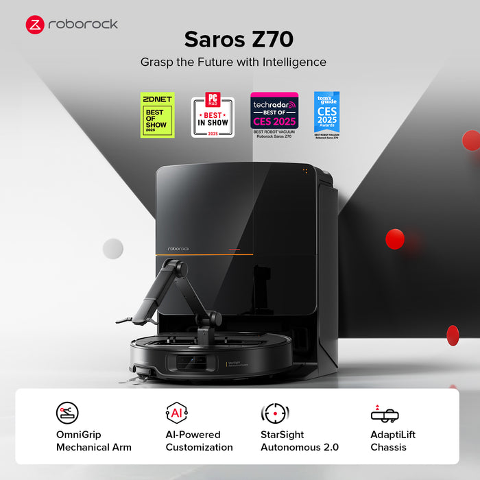 roborock saros z70 ロボット掃除機(omnigrip メカニカルアーム搭載)