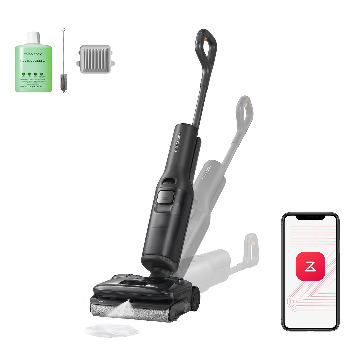 roborock f25 ace pro ウェットドライ掃除機 jetfoaming クリーニング付き