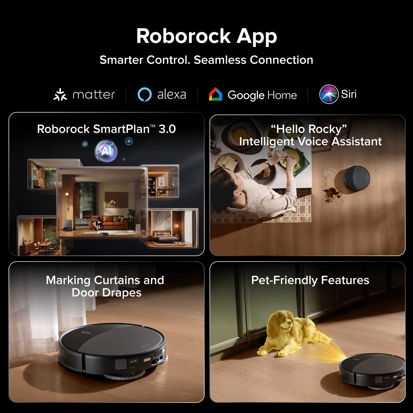 roborock saros 20 – adaptilift シャーシ 3.0 によるスムーズなスレッショルドクロス
