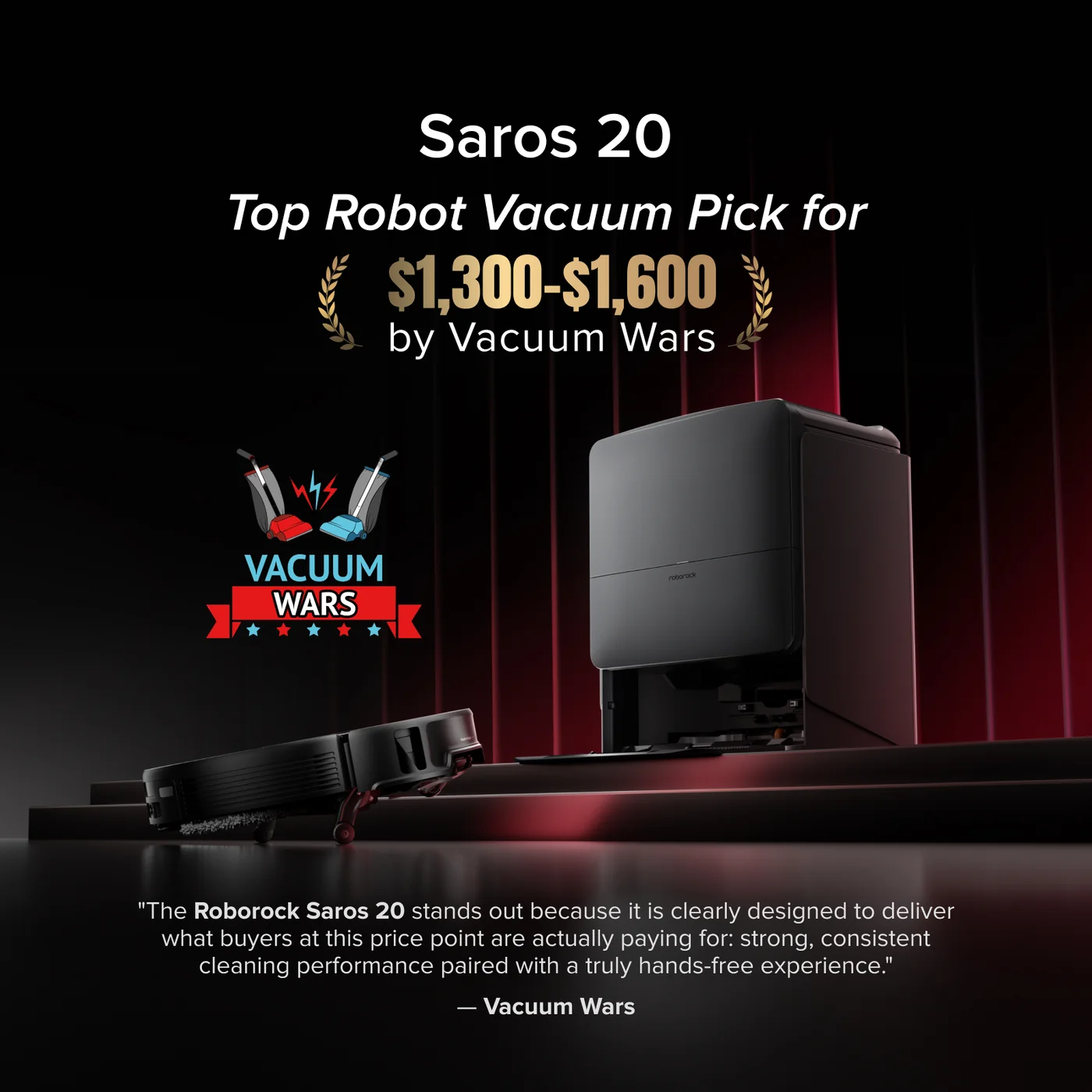 roborock saros 20 – adaptilift シャーシ 3.0 によるスムーズなスレッショルドクロス
